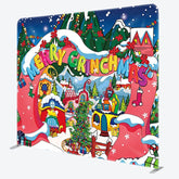 Aperturee - Aperturee Colorful Sweet Whoville Xmas Pillow Cover Backdrop